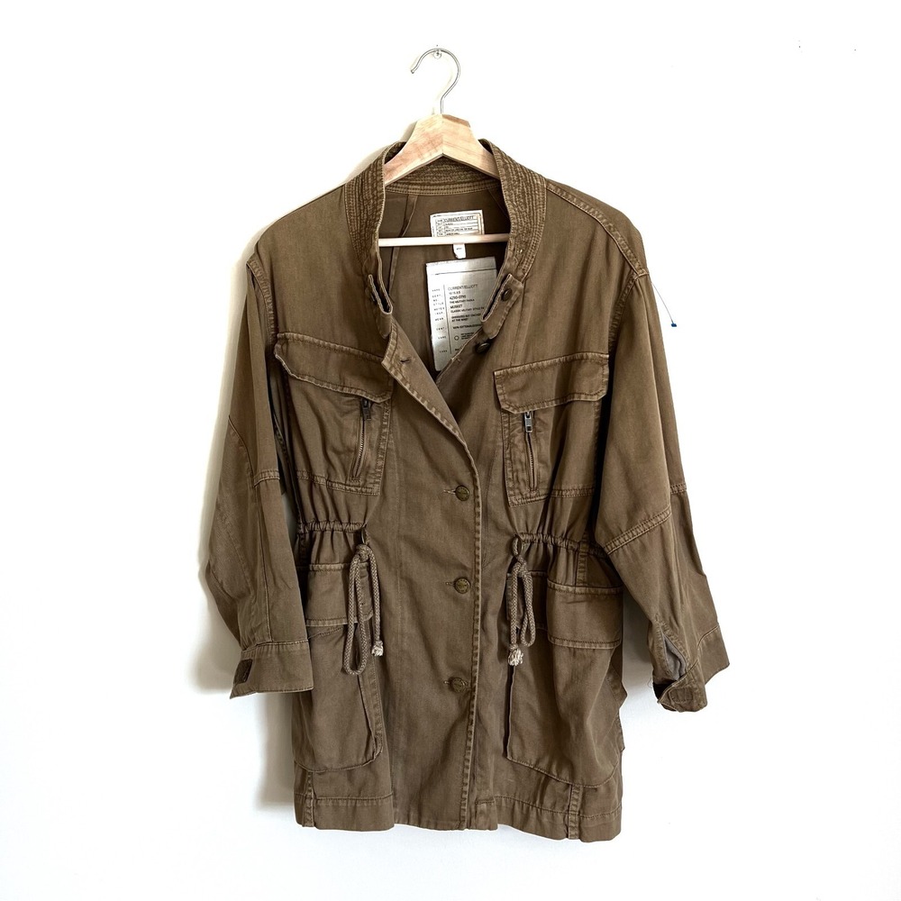Current/Elliot Revolve The Military Parka Green Utility Jacket Size 1 small